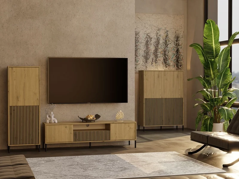 TV-MÖBEL 160 KAMARO EICHE ARTISAN