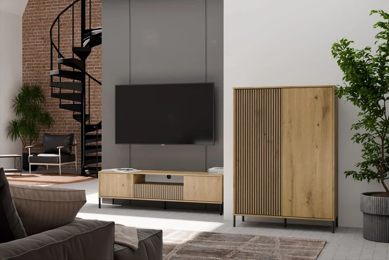 TV-MÖBEL 160 KAMARO EICHE ARTISAN