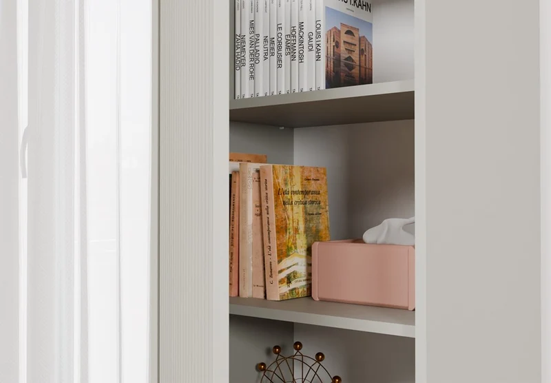 CDF Moderne Kabinett KAMARO 1DD | Farbe: Kaschmir (beige) | Ideal für Wohnzimmer, Schlafzimmer, Kinderzimmer und Büro |