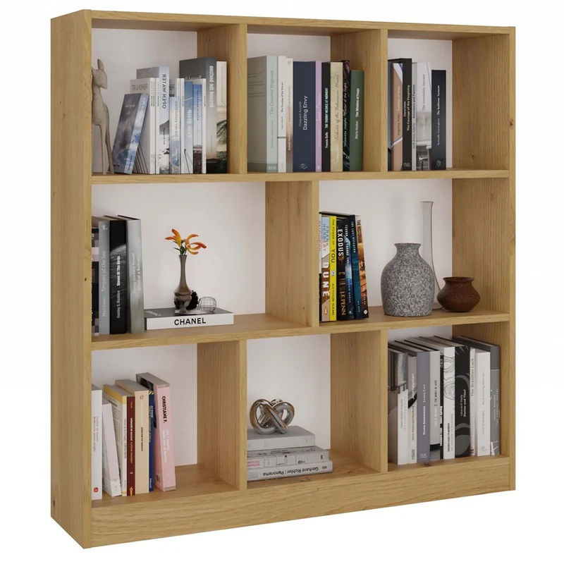 OFFENES REGAL FIESTA 8P EICHE ARTISAN STEHEND REGALBÖDEN FÜR ZIMMER 104x100x24 CM