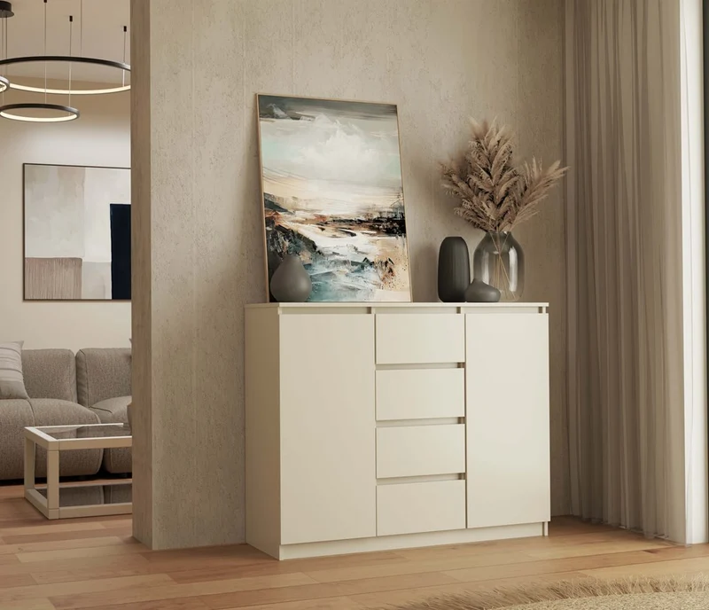 KOMMODE SCHRANK 2D4S 120 – KASCHMIR BEIGE