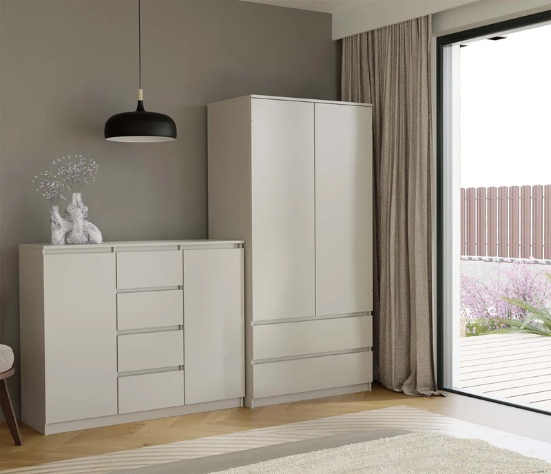 KOMMODE SCHRANK 2D4S 120 – KASCHMIR BEIGE