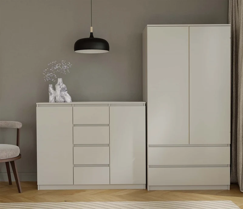 KOMMODE SCHRANK 2D4S 120 – KASCHMIR BEIGE