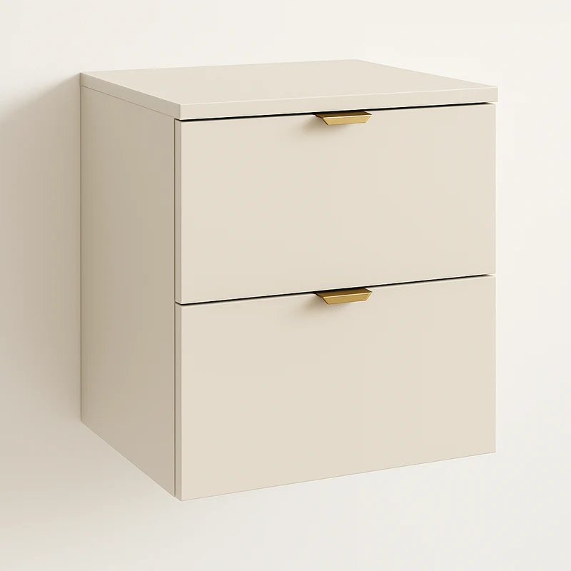 Waschtischunterschrank mit 2 Schubladen 60 cm Orio - Kaschmir
