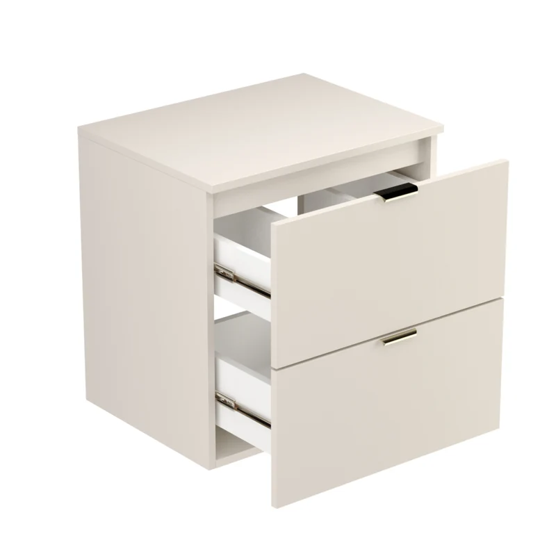 Waschtischunterschrank mit 2 Schubladen 60 cm Orio - Kaschmir