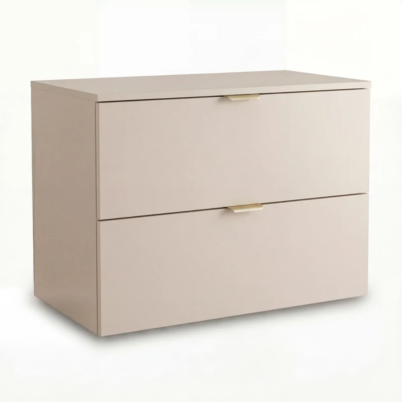 Waschtischunterschrank mit 2 Schubladen 80 cm Orio - Kaschmir
