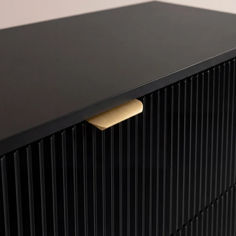 Waschtischunterschrank mit 4 Schubladen 120 cm Willy - Schwarz
