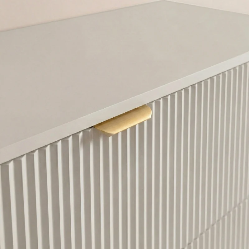 Waschtischunterschrank 80 cm mit Regal Willy - Kaschmir