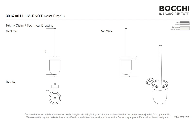 Livorno Toilettenbürstengarnitur Wandhängend