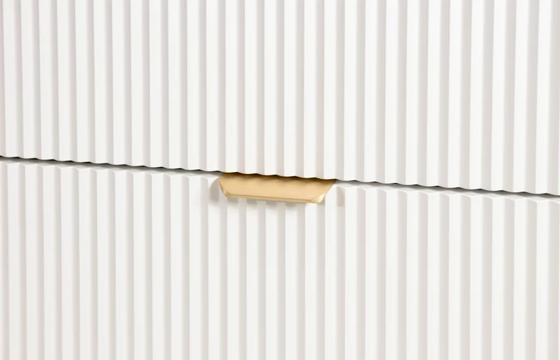 Waschtischunterschrank mit 4 Schubladen 120 cm Willy - Weiß/Walnuss