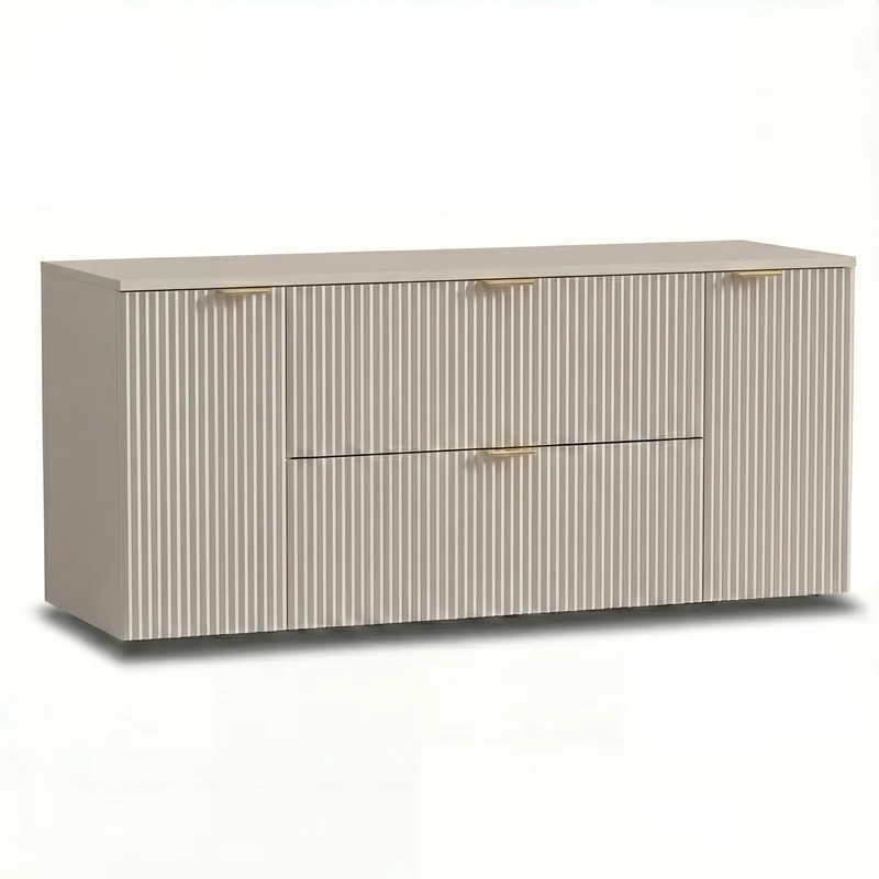 Waschtischunterschrank 140 cm mit 2 Türen und 2 Schubladen Willy - Kaschmir