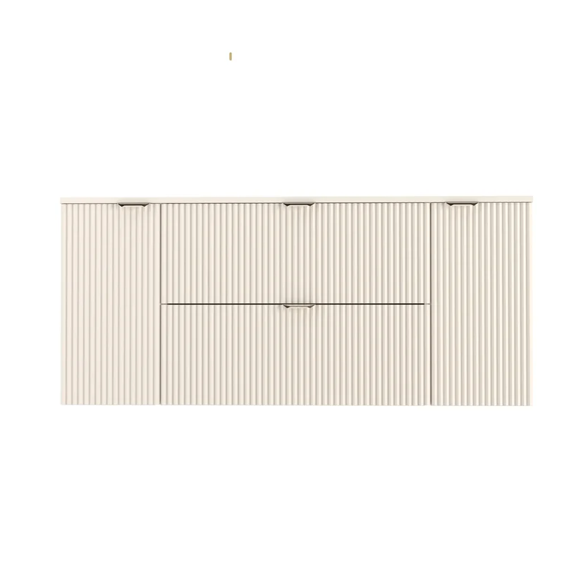 Waschtischunterschrank 140 cm mit 2 Türen und 2 Schubladen Willy - Kaschmir