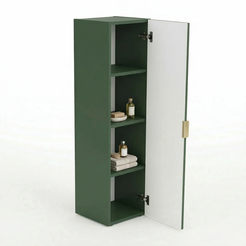 Bad Hochschrank 120 cm Willy - Salbei