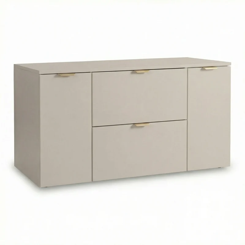 Waschtischunterschrank mit 2 Türen und 2 Schubladen 120 cm Orio - Kaschmir