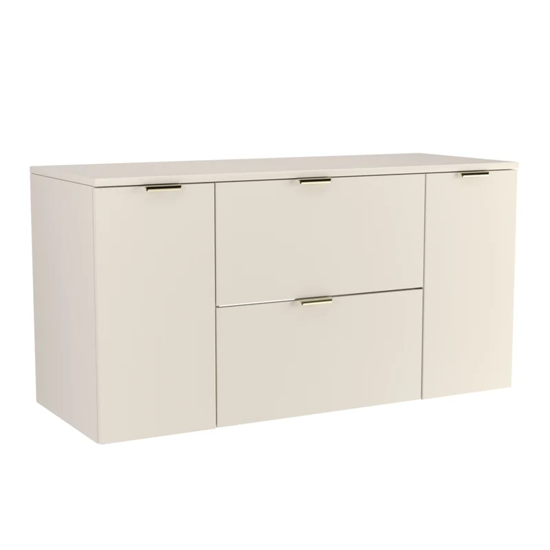Waschtischunterschrank mit 2 Türen und 2 Schubladen 120 cm Orio - Kaschmir