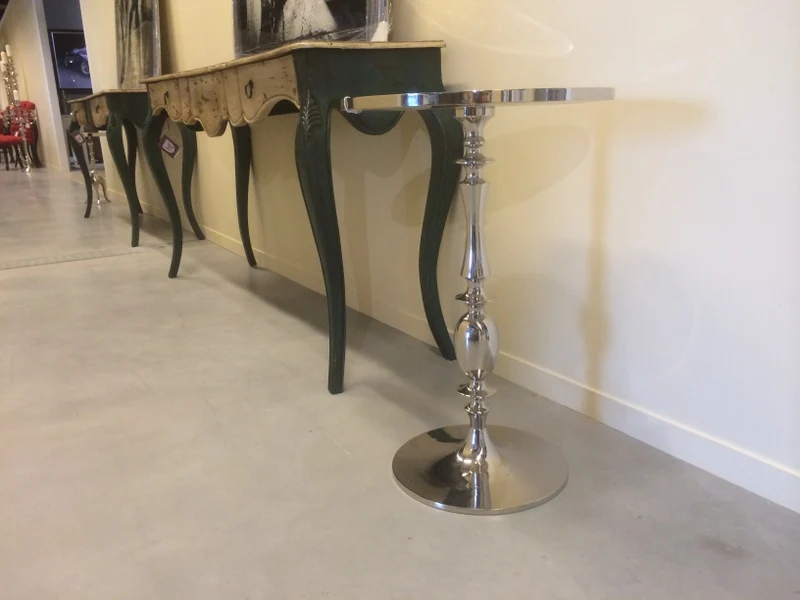Beistelltisch verchromt, Ø 50 cm