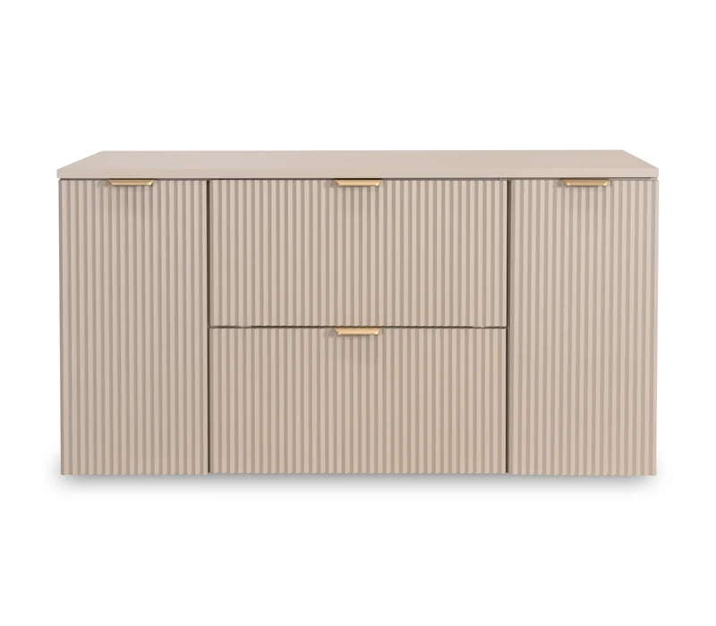 Waschtischunterschrank 120 cm mit 2 Türen und 2 Schubladen Willy - Kaschmir