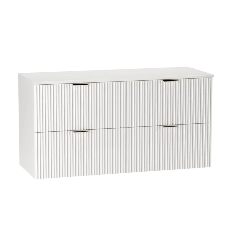 Waschtischunterschrank mit 4 Schubladen 120 cm Willy - Weiß