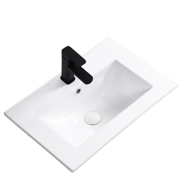 Waschtischunterschrank 60 cm mit Waschbecken Willy - Schwarz