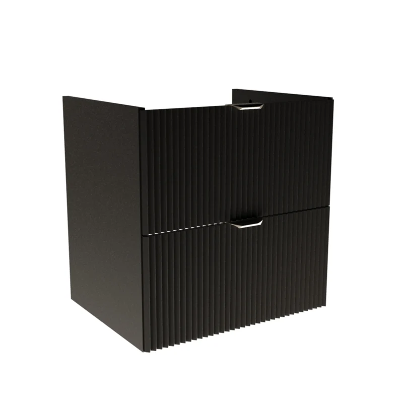 Waschtischunterschrank 60 cm, ohne Oberteil Willy - Schwarz