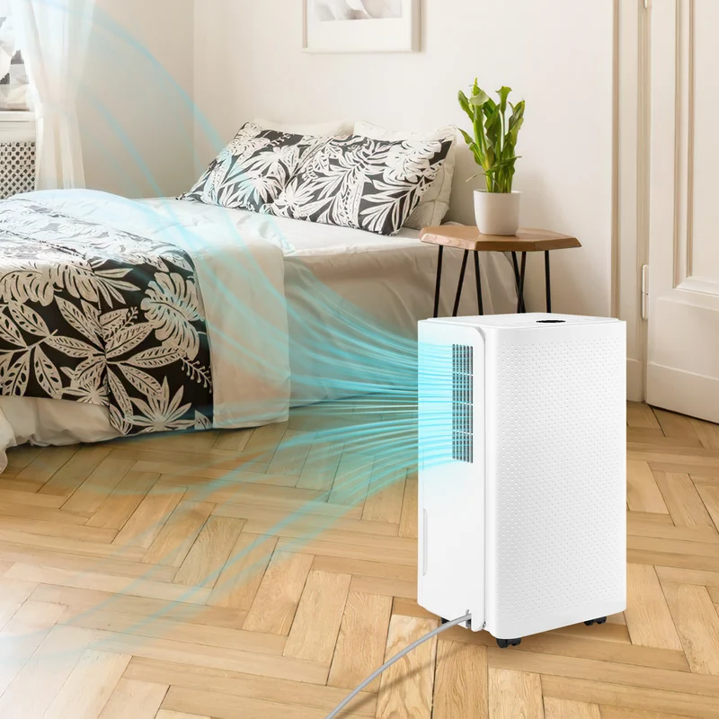 SWANEW 16L/Tag Luftentfeuchter Elektrisch, Luftentfeuchter, Digitalanzeige, Leise 35dB, Entfeuchter 24H Timer