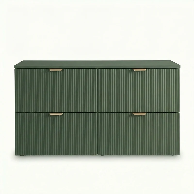 Waschtischunterschrank mit 4 Schubladen 120 cm Willy - Salbei