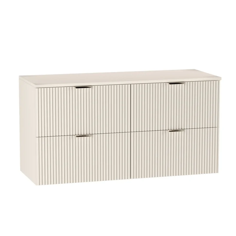 Waschtischunterschrank mit 4 Schubladen 120 cm Willy - Kaschmir