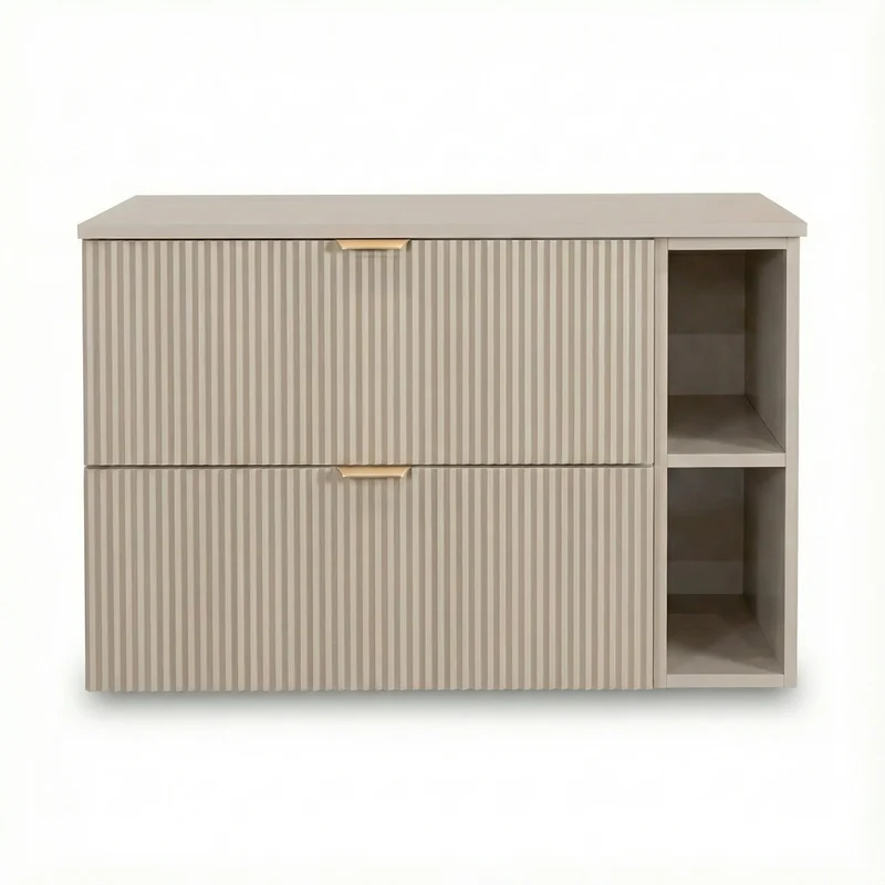 Waschtischunterschrank mit Regal 100 cm Willy - Kaschmir