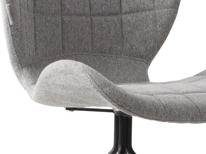2er Set, Stuhl gepolstert, Esszimmerstuhl Farbe Grau