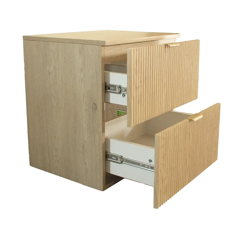 Waschtischunterschrank mit 2 Schubladen 60 cm Willy - Eiche Cremona