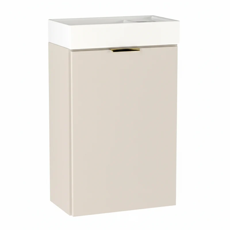 Waschtischunterschrank 40 cm mit Waschbecken Orio - Kaschmir