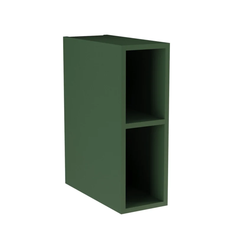 Schmales Regal 20 cm mit 1 Ablage - Salbei