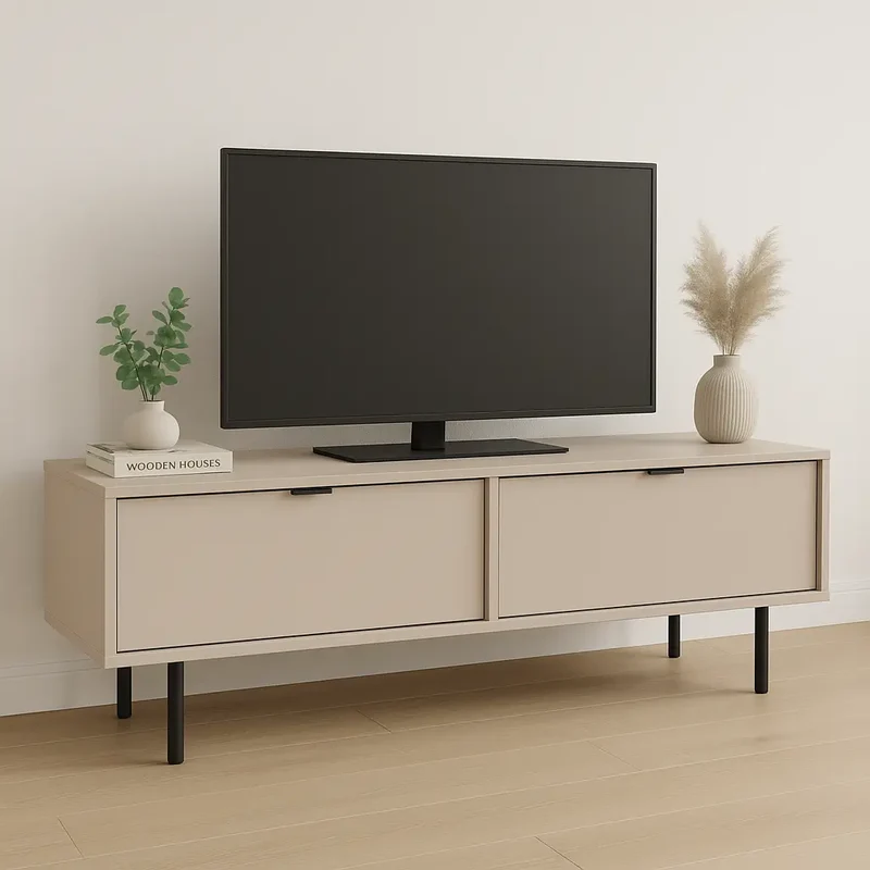 TV Schrank 140 cm mit Beinen Aura - Kaschmir