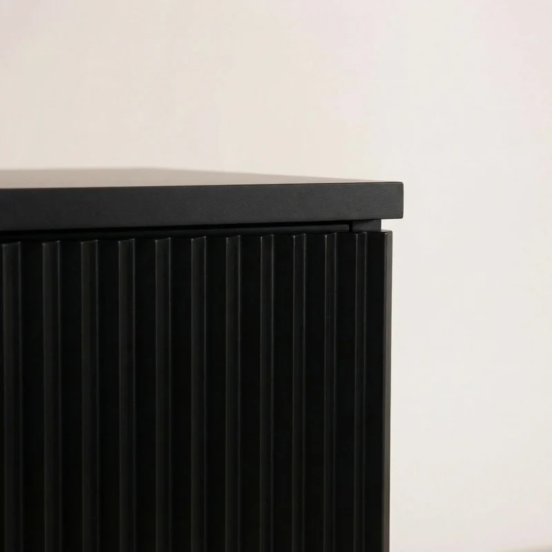 Waschtischunterschrank 60 cm mit Türen Willy - Schwarz