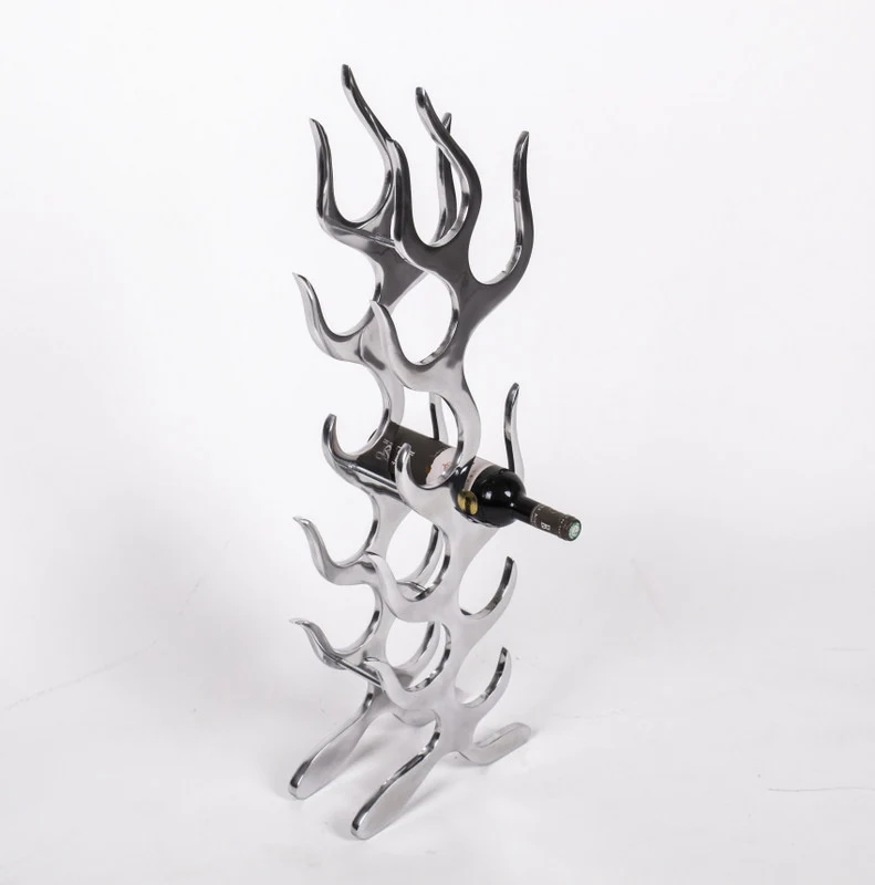 Weinregal aus Aluminium für 9 Flaschen