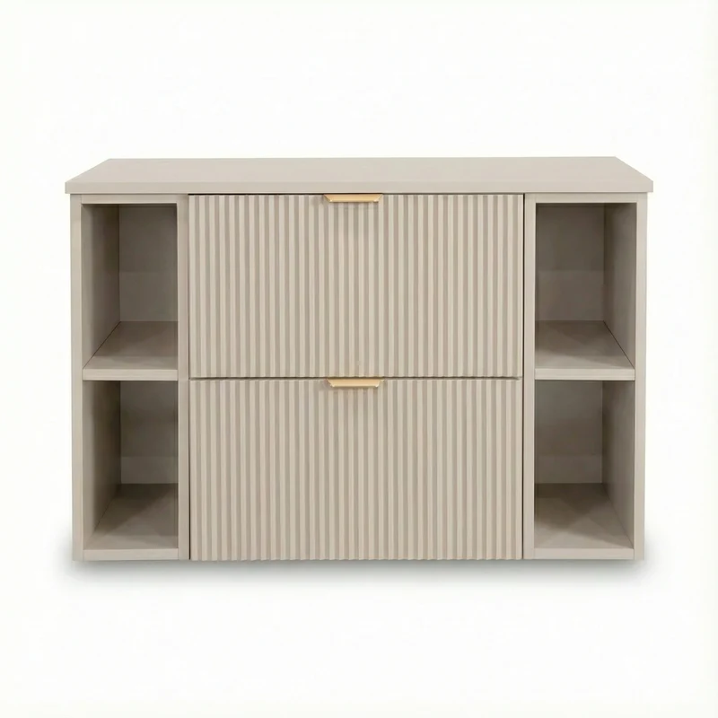 Waschtischunterschrank 100 cm mit 2 Regale Willy - Kaschmir