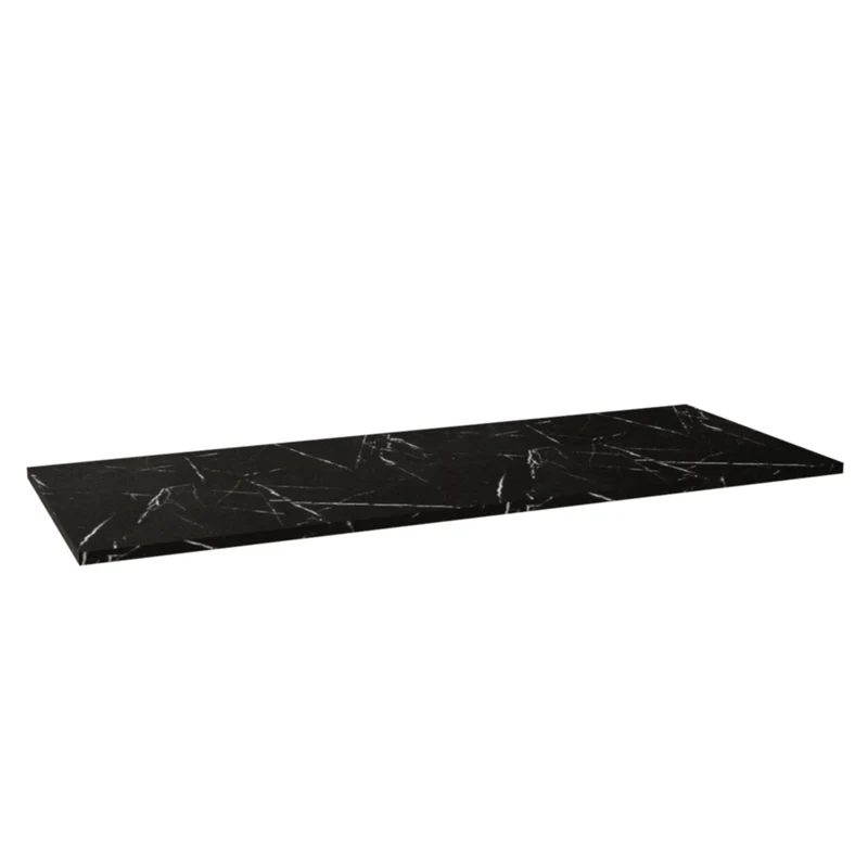 Oberplatte 140 cm für Waschtischunterschrank - Marmor Schwarz Royal