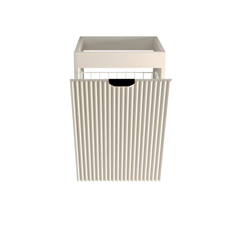 Badezimmerschrank 40 cm mit Wäschekorb Willy - Kaschmir