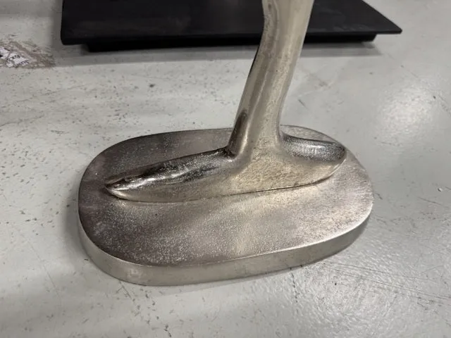 Dekobaum Silber, Baum aus Aluminium als Dekoration, Höhe 60 cm