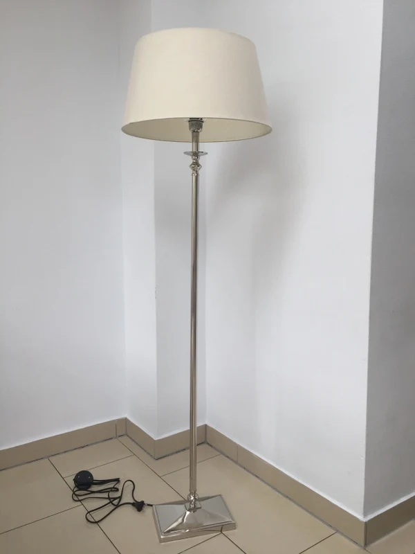 Lampenfuß Stehleuchte verchromt, Höhe 131 cm