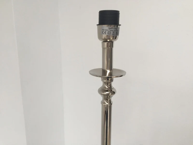 Lampenfuß Stehleuchte verchromt, Höhe 131 cm
