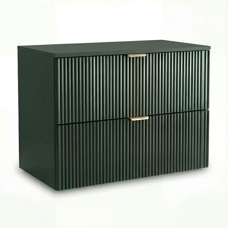 Waschtischunterschrank mit 2 Schubladen 80 cm Willy - Salbei