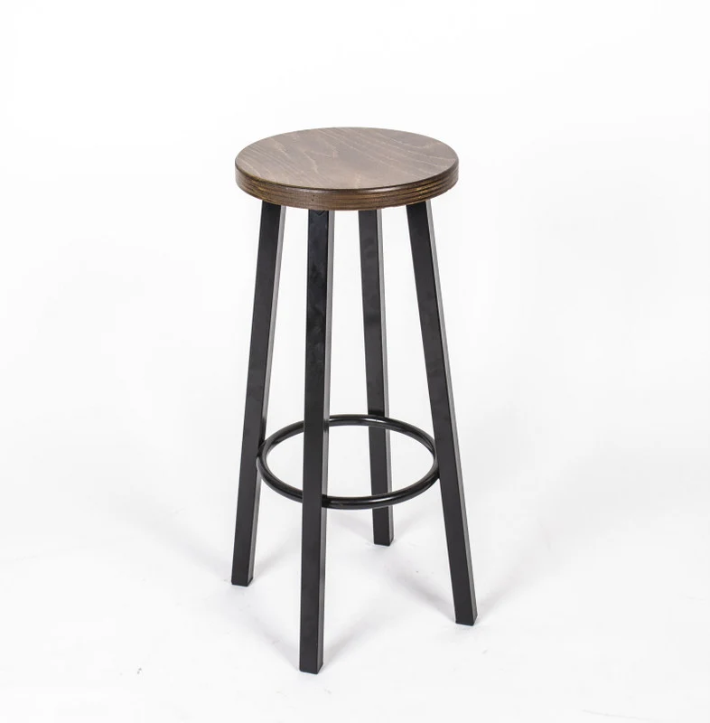 Barhocker mit Metallgestell, Barstuhl, Sitzhöhe 76,5 cm
