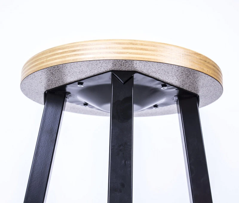 Barhocker mit Metallgestell, Barstuhl, Sitzhöhe 76,5 cm