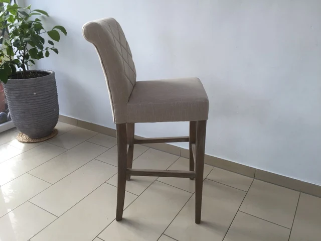Barstuhl Landhaus, Barhocker, Tresenhocker gepolstert, , Sitzhöhe 76 cm (Ausverkauft)