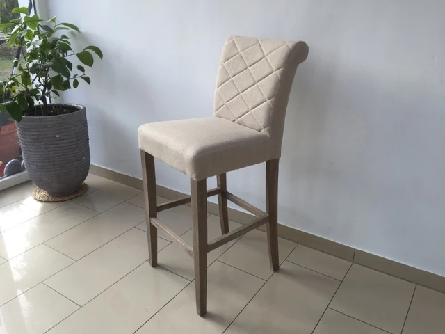 Barstuhl Landhaus, Barhocker, Tresenhocker gepolstert, , Sitzhöhe 76 cm (Ausverkauft)