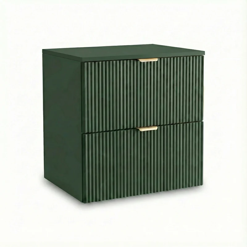 Waschtischunterschrank mit 2 Schubladen 60 cm Willy - Salbei