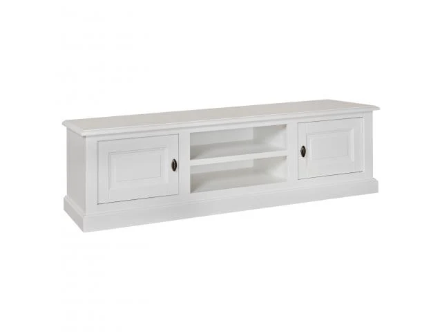 Lowboard weiß, Fernseheschrank weiß im Landhausstil, Breite 150 cm