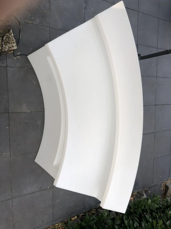 Outdoor Bar, Kunststoff Bar Theke, Bartresen weiß mit Beleuchtung, Bartresen weiß outdoor Bar, Breite 173 cm