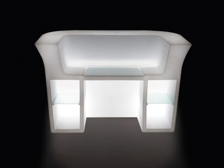 Bartheke aus Kunststoff, Bar Theke mit Beleuchtung, Bartresen